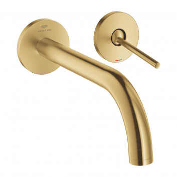 Змішувач для умивальника Grohe Atrio 2 на 2 отвори, wysięg wylewki 185 mm - brushed cool sunrise