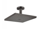Верхній душ Hansgrohe Raindance E EcoSmart 30 cm квадратна з тримачем sufitowym - чорний шліфований хром