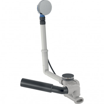 Комплект зливу-переливу Geberit для нестандартних ванн, з автоматичноб пробкою, повний комплект - хром