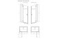 Двері кабіни prysznicowej Radaway Essenza 8 KDJ 80, ліве, 800x2000mmm, скло прозоре, хром