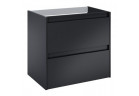 Шафка ваннова Roca Alpine підраковинна 70 cm з 2 шухлядами (do kompletacji з раковиною Victoria чи blatem) - чорний мат.