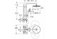 Душова система Grohe Tempesta Cosmopolitan System 250, на стіну, змішувач термостатичний, 2 виходи wody, хром