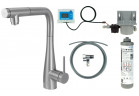 Кухонний змішувач Deante Eridan з набором do filtracji wody з краном, який виймаЄться - хромована сталь