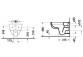 Раковина WC навісна Duravit D-Code 37x54 cm, установка ukryty, bezkołnierzowa, злив горизонтальний - біла