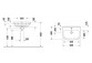 Умивальник на пів стільниці Duravit D-Code 55x45,5 cm, з отвором для змішувача, z переливом, spód w pełni glazurowany - біла