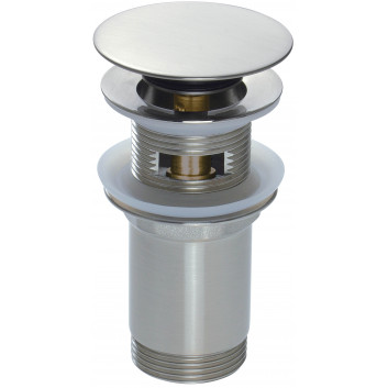 Клапан Deante typu click-clack для умивальника чи bidetu z tuleją - універсальний - titanium