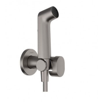 Душова головка Hansgrohe Bidette 1jet S EcoSmart зі змішувачем, uchwytem і шлангом для душа 125 cm - золотий optyczny polerowany