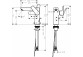 Змішувач для умивальника Hansgrohe Talis E 150, одноважільний, з комплектом зливу, DN 15, хром