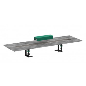 Лінійне обтікання Hansgrohe RainDrain Match, 70 cm, зі стелажем o regulowanej wysokości - хром