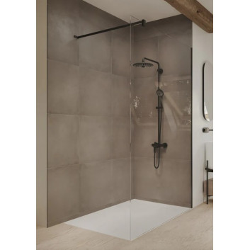 Бічна стінка Huppe Pure Elegance Walk-In z ruchomym segmentem Права 100cm Anti Plaque 