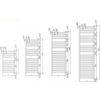 Обігрівач Zehnder Quaro 97,1x30 cm - білий- sanitbuy.pl