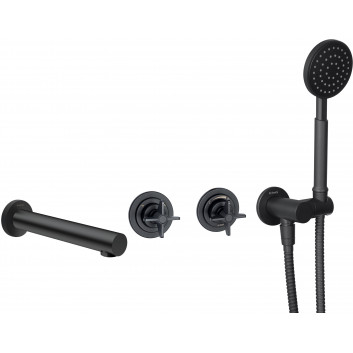 Змішувач для умивальника прихований, Deante Temisto, nero