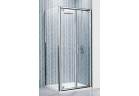 Двері складані Novellini Lunes B 66-72 cm, срібний профіль, прозоре скло