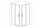 Двері wnękowe Radaway Idea DWJ 100cm x 200.5cm праве скло прозоре золото szczotkowane 