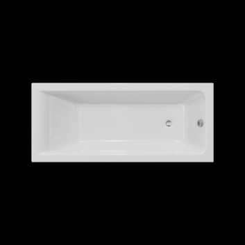 Ванна прямокутна Excellent Heaven Slim 170x75 cm акрилова plus Flow білий