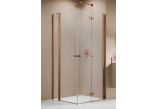 Душова кабіна Radaway Nes Brushed Gold KDD B90, частина права, двері ламані, 900x2000mm, profil золотий szczotkowany