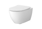 Раковина zawieszana з сидінням slim Cersanit Zen Pro Oval, 52,5x35,5cm, з сидінням з мікроліфтом Duroplastową Moonway Spot Slim - біла