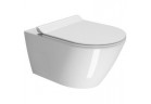 Комплект GSI Kube X раковина WC навісна 55x36 cm + сидіння з мікроліфтом + mocowania - біла