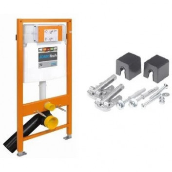 Стелаж samodzielny WC 50x820 cm JomoTech SLS WERIT ze spłuczką i spłukiwaniem dwudzielnym