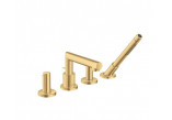 Однорычажный для ванны Axor Uno на 4 отвори для монтажу від краю ванни тримач Zero, хром