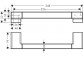 Pochwyt Hansgrohe AddStoris, настінний, 348mm, золотий optyczny polerowany