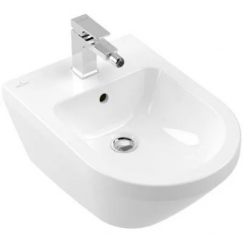 Навісне біде Villeroy&Boch Antao, 56x37 cm, з одним отвором, з покриттям CeramicPlus - білий