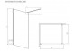Двері душові walk-in Radaway Essenza Pro 8 Gold, 130x200cm, скло прозоре, profil золотий