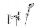 Змішувач на край ванни Hansgrohe Zesis S 2-otoworowa, з клапаном przełączającym i główką душова Vernis Blend Vario - хром