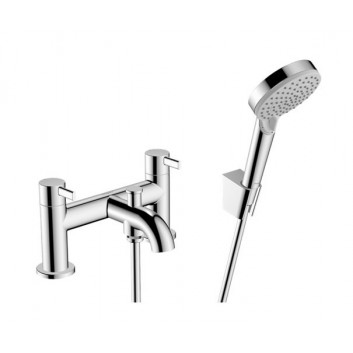 Однорычажный для ванны Hansgrohe Zesis S одноважільний, на стінку - хром