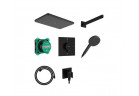 Душова система Hansgrohe Raindance Alive Q 210/340 1jet зі змішувачем термостатичною i iBox universal 2, прихований - чорний мат.