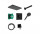 Душова система Hansgrohe Raindance Alive Q 210/340 1jet зі змішувачем термостатичною i iBox universal 2, прихований - чорний мат.
