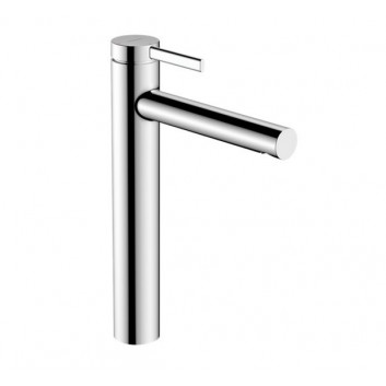Змішувач для умивальника Hansgrohe Zesis S одноважільний 100 CoolStart з комплектом зливу з тягою - хром