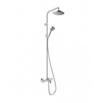Душовий комплект Hansgrohe Pulsify S Puro 260 1jet EcoSmart z Ecostat Fine i główką душова 3jet - хром