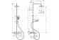 Душовий комплект Hansgrohe Pulsify S Puro 260 1jet EcoSmart z Ecostat Fine i główką душова 3jet - хром
