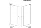Двері душові Radaway Nes KDS II 120, ліве, 1200x2000mm, срібний profil