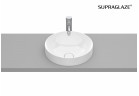 Умивальник на стільницю 37cm Roca Inspira Round кругла, з покриттям Superglaze біла