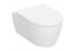Раковина WC навісна Geberit iCon 53x36 cm, bez kołnierza, spłukiwanie wirowe з сидінням з мікроліфтом - біла
