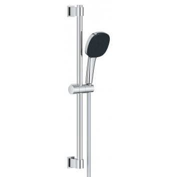 Душовий комплект 130 3jet EcoSmart зі штангою S Puro 65 cm PushSlider i tekstylnym wężem для душа Designflex 160 cm, Hansgrohe Rainfinity - Золотий Optyczny Polerowany