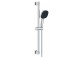 Душовий комплект 130 3jet EcoSmart зі штангою S Puro 65 cm PushSlider i tekstylnym wężem для душа Designflex 160 cm, Hansgrohe Rainfinity - Золотий Optyczny Polerowany