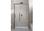 Двері wnękowe Radaway Idea 8 DWJ Brushed GunMetal 140 cm, ліве - скло прозоре, profil gunmetal szczotkowany