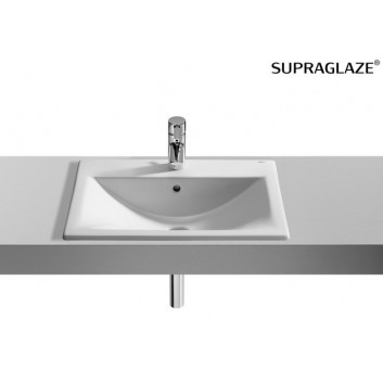 Umywalka Roca Diverta blatowa 55x42,5 cm z otworem na baterię- sanitbuy.pl