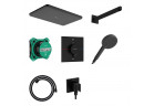 Душова система Hansgrohe Raindance Alive Q 210/340 1jet зі змішувачем термостатичною i iBox universal 2, прихований - чорний матовий