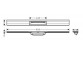 Зовнішній компонент odpływu Hansgrohe RainDrain Flex, 80cm, z możliwością przycięcia i для підлогового монтажу - хром