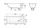 Ванна прямокутна Roca Linea Slim, 170x70cm, акрилова, біла