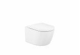 Раковина підвісна WC Roca Meridian Rimless Compacto, 48x36cm, bez kołnierza, біла