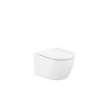 Раковина підвісна WC Roca Meridian Rimless Compacto, 48x36cm, bez kołnierza, біла