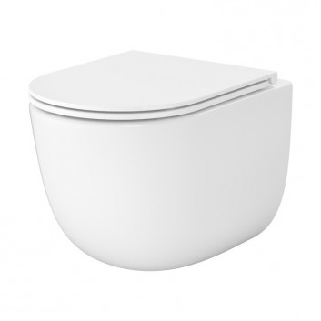 Комплект Cersanit SET C951: Раковина WC навісна Cersanit Intro Pro Oval Tornado 36x48,5 cm з сидінням duroplastową Slim - біла