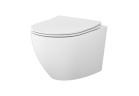 Комплект Cersanit SET C502: Раковина WC навісна Cersanit Desse Pro Oval Tornado 36x49 cm з сидінням duroplastową Slim - біла