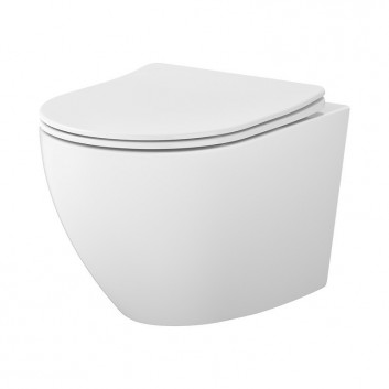 Комплект Cersanit SET C947: Раковина WC навісна Cersanit Remo Pro Oval Tornado 36x51 cm з сидінням duroplastową Slim - біла