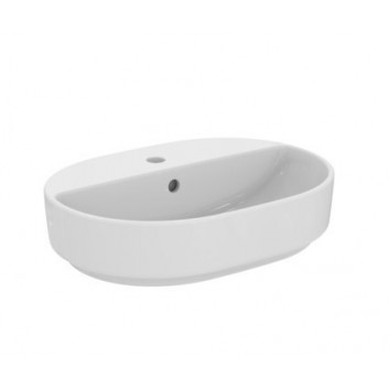 Умивальник на стільницю Ideal Standard Ipalyss овальна z cienkimi ściankami 60x38cm - біла